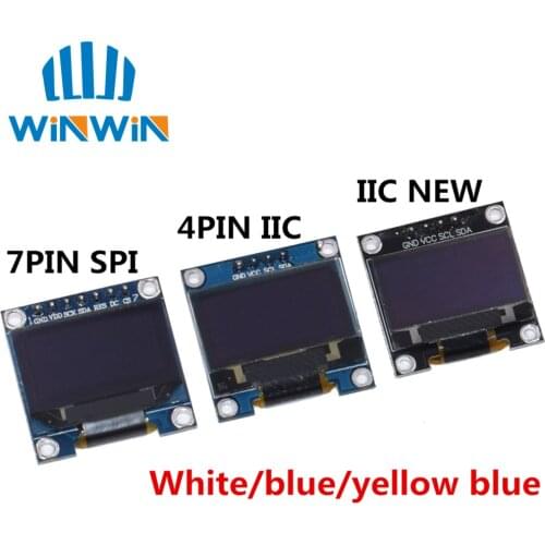 10pcs 0.96" SPI/IIC I2C Communicate white/blue/yellow blue 0.96 inch OLED module 128X64 OLED LCD Display Module For ARDUINO