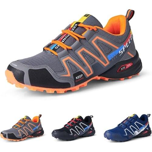 Men Outdoor Hiking Shoes Climbing Sneakers Sport Breathable Tactical Hunting Trekking Shoes Summer Mesh Anti-skid Trainers 39-47