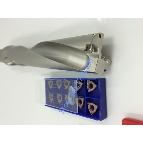 New 1pcs WC C32-D28-2D-56 U Drill +10pcs WCMT050308 ACZ330 carbide inserts indexable drill bit tool