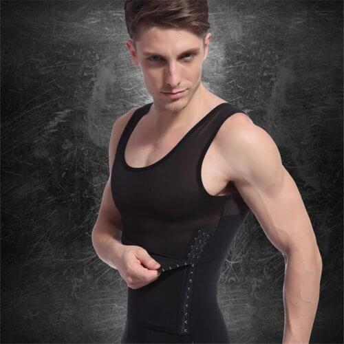 2019 New Arrival Men Shaper Vests Weight Loss Outdoor Sport Fitness Running Men Body Quick Dry Breathable Slim Waist Vest