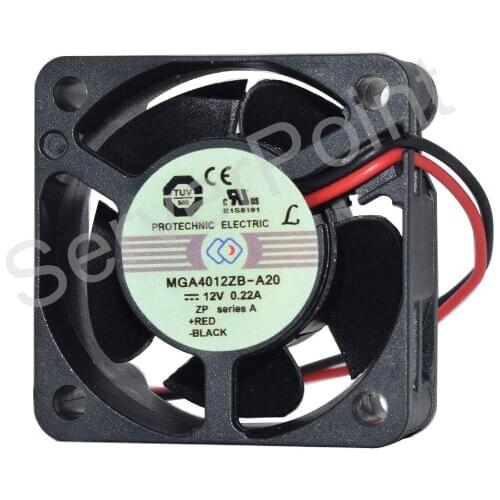 New For MAGIC MGA4012ZB-A20 DC 12V 0.22A 2-wire 40x40x20mm Server Square Fan