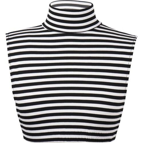Autumn Winter Fake Collar Warm False Neck Cover Detachable Turtleneck Faux Collar Korean Half Top Mock Blouse Dicker Neck Collar