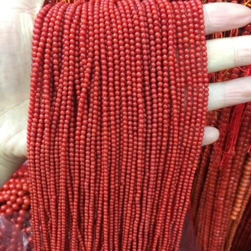 Artificial coral Beaded Round shape isolation loose beads For jewelry making DIY bracelet necklace semi-finished accessorie