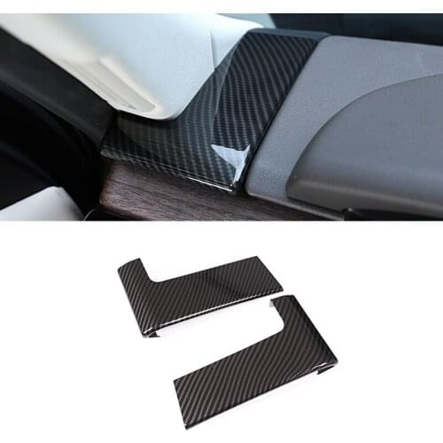 Car Front Side Dashboard Decoration Frame Cover Trim ABS Carbon Fiber Style For Land Rover Discovery 5 L462 2017-2018