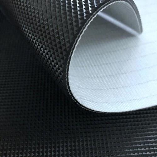 Industrial black pvc running conveyor belt for treadmill walking belt