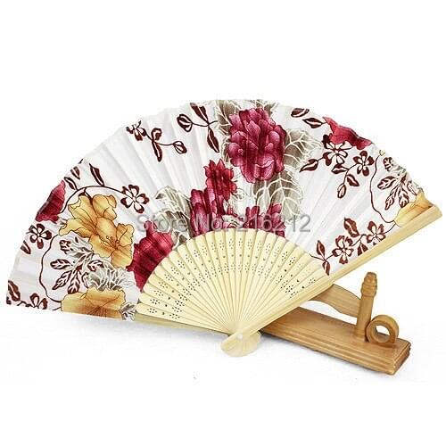 Watercolor painting folding fan Gift small household products wedding gifts