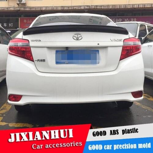 For Yaris Spoiler 2014-2017 Toyota Yaris DYKDL Spoiler ABS plastic Material Car Rear Wing Color Rear Spoiler
