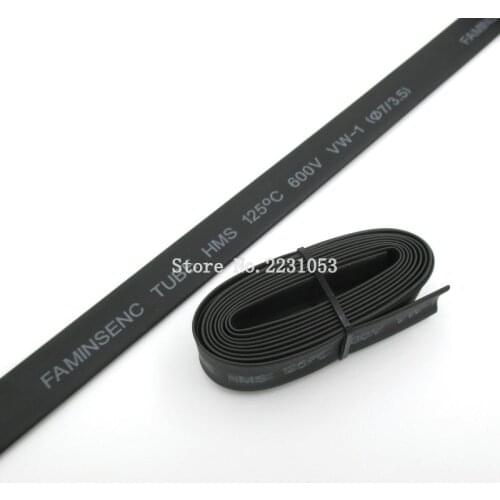 1 Meters 7mm Heat Shrink Heatshrink Heat Shrinkable Tubing Tube Sleeving Wrap Wire Black Color