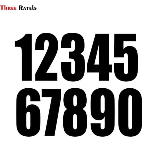 Three Ratels FD16 Vinyl Die Cut Racing Number Sticker For Car Motor Bike Truck Laptop Helmet For Mercedes Benz