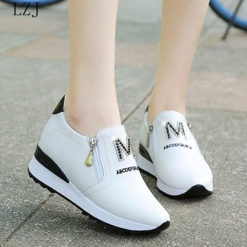 Zapatos De Mujer New Women Shoes Fashion Casual Women Shoes Comfortable Zipper Sneakers Waterproof High Top Platform Women Shoes