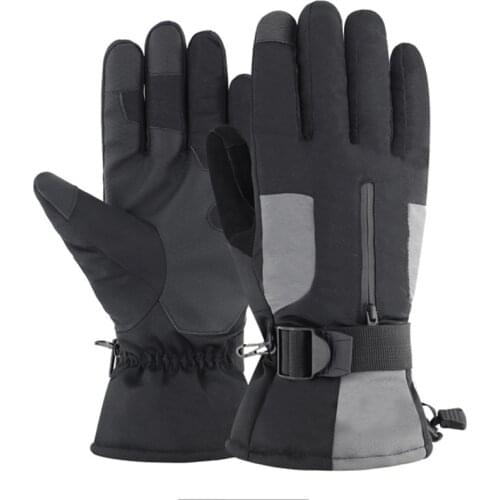 Winter Warm Snowboard Gloves Mens Womens Waterproof Motorcycle Riding Ski Gloves Touch Screen Fleece Professional Snow Gloves