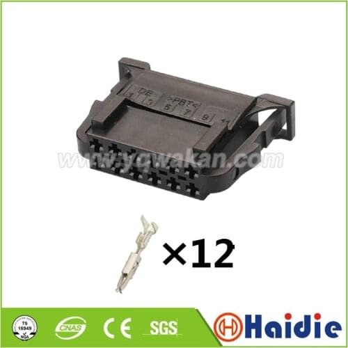 2sets 12pin auto car plug 6Q0 972 726 wiring unsealed plug cable connector 6Q0972726