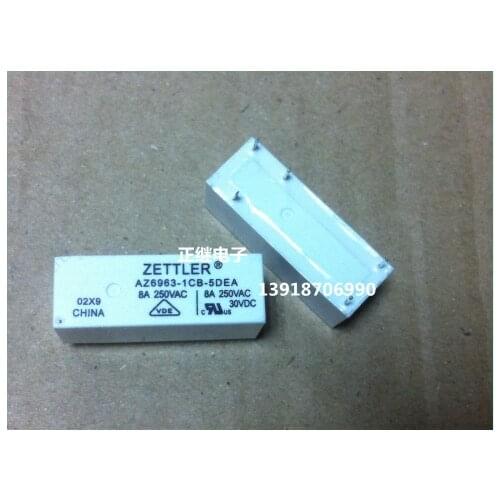 2pcs/lot Original relay AZ6963-1CB-5DEA 1 normally open 1 normally closed 5 PIN 8A