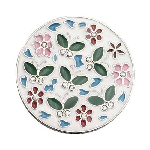 30PCS / LOT Mini Foldable Folding Table Handbag Hook Purse Tote Flower Shape Metal Bag Table Hanger Holder Decoration for Home