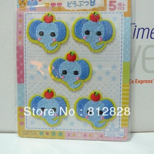 5sets 5pcs/Sets Elephants Iron On Patches