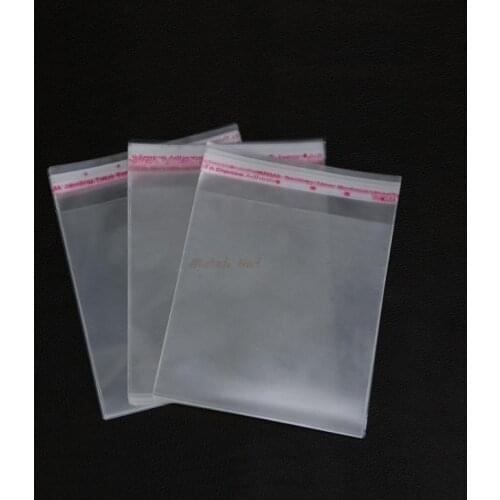 500pcs/lot-13*13cm+3cm clear opp self-adhesive bags for magazines, newspapers, photos, CDs, bread, popcorn, nuts storage bag