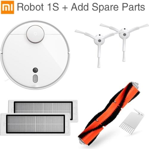 5200mAh Xiaomi Sweeping Robot 1S Homehold Full-automatic Sweeper 2000Pa High-capacity Battery Vacuum Cleaner Mijia APP Control