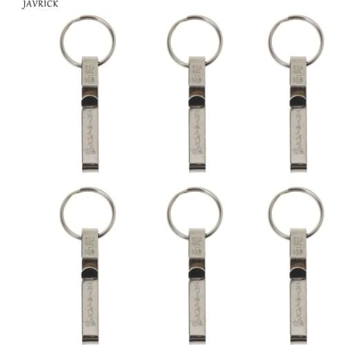 6Pcs Key Holder Belt Clip Key Accessory with Split Ring Stainless Steel Belt Clip Key Ring Useful Keychain Men Jewelry Accessory