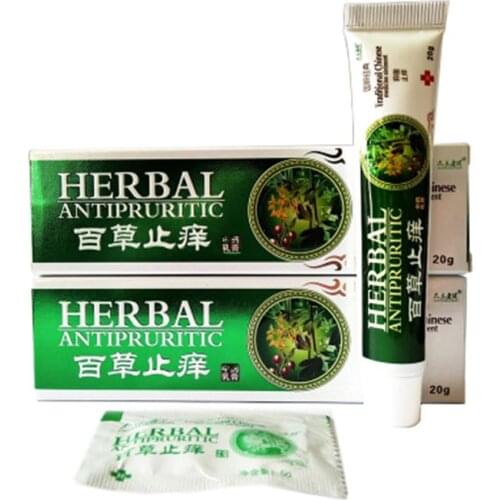 20g New 2021 Natural Herbal Antibacterial Bacteriostatic Ointment Antifungal Dermatitis Psoriasis Eczema Itch Skin Disease Cream