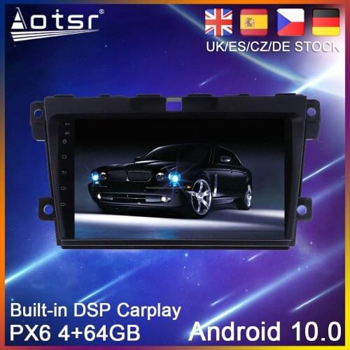 Android 10 64G PX6 Car GPS Navigation For Mazda CX7 CX-7 CX 7 ER 2008-2015 Car DVD Radio Stereo Multimedia Player HeadUnit 2Din