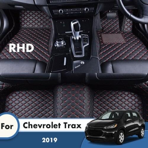 RHD Car Floor Mats For Chevrolet Trax 2019 Waterproof Carpets Custom Auto Styling Foot Pads Car Accessories Interior Covers