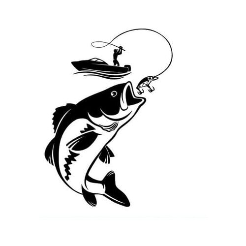 Car styling go fishing Vinyl Decal Funny Car Sticker Window Decoration Accessories Motorcycle sticker