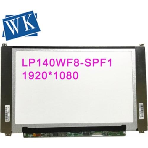 Free shipping LP140WF8-SPF1 LP140WF8 SPF1 Laptop Lcd Screen Panel 1920*1080 30 pins