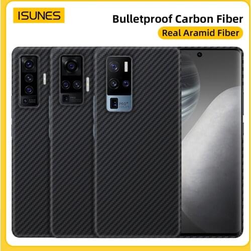 Pure Carbon Fiber Case For VIVO X50 Pro+ Case Aramid Ultra Thin Anti-fall Ultra-Light High-end X50 Pro Phone Shell Luxury Cover