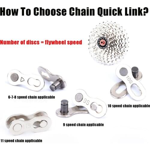 5 Pair 6/7/8/9/10/11 Speed Universal Bicycle Chain Connector Mountain Road Bike Chain Quick Link Connecting Master Cycling Part