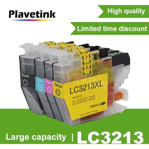 Plavetink 4 Color LC3213 Printer Compatible Ink Cartridge For Brother DCP-J572DW J772DW J774DW MFC-J491DW J497DW J890DW J895DW
