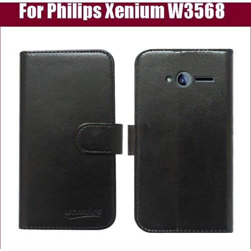 Fashion Wallet Leather Case for Philips Xenium W3568 Smart Phone Protective Cover Free Shipping