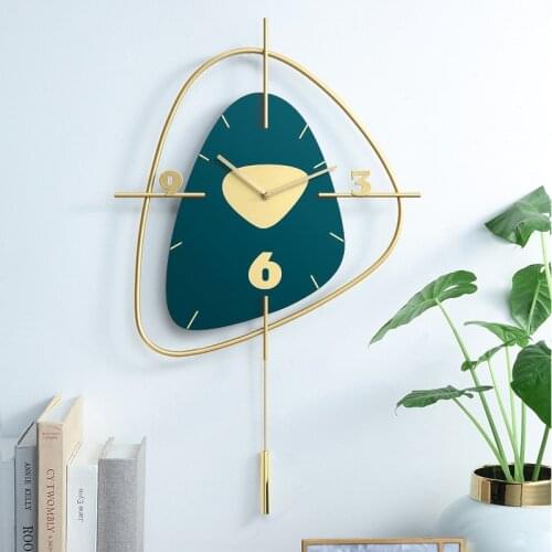 Nordic Wall Clock Home Fashion Creative Personality Modern Minimalist Art Decoration Iron Mute Wall Clock