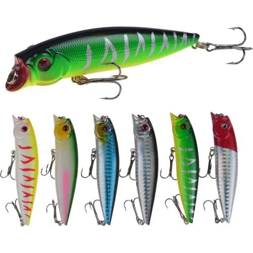 New 1pcs Topwater Wobbler Hard Popper Lure Plastic Bait 90mm 11.5g Artificial Baits 6# Hooks Swim Bait For Bass