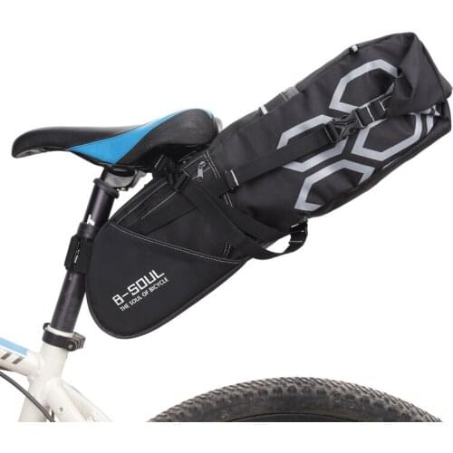 NEW Waterproof Bicycle Saddle Bag 12L Big Capacity Bike Seatpost Bag MTB Cycling Rear Seat Pannier Bag Bicycle Accessories