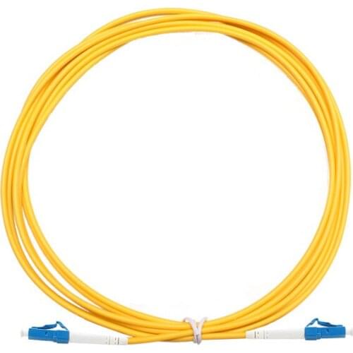 100 PCS Wholesale custom made LC Fiber Optic patch cord single mode simplex Optical jumper cable sm 1 3 5 10 20 100m meters Ftth