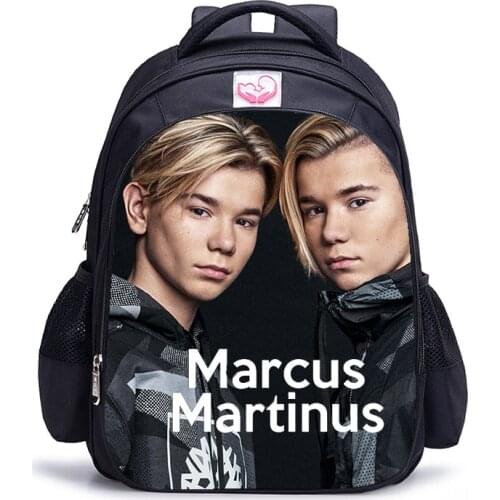 16 inch Marcus and Martinus Children Backpack Student Schoolbag Boys and Girls Shoulder Bags Orthopedic Mochila