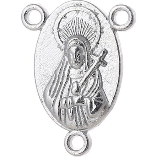Pendants For Necklaces Diy Jewelry Making Accessories Cross Charm Virgin Mary Christian Supplies Zinc Alloy Earrings Wholesale