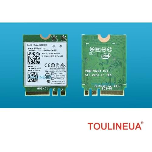 Brand new for Intel 8260NGW 8260NGW 8260ac 8260 ac 867Mbps 8XG1T BT4.2 5G 867Mbps M2 Wireless Network Card for Dell laptop