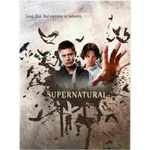 Supernatural Printed Fabric 11CT Cross-Stitch Embroidery Patterns DMC Threads Sewing Hobby Craft Painting Jewelry Floss