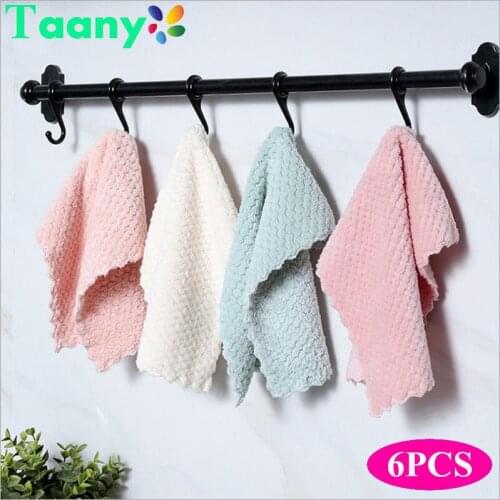 Kitchen Anti-grease Wiping Rags Efficient Super Absorbent Microfiber Cleaning Cloth Home Washing Dish Kitchen Cleaning Towel