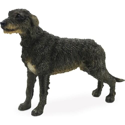 JJM Irish Wolfhound Dog Pet Figure Canidae Animal Collector Toy Car Decoration