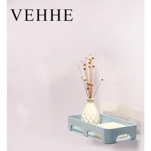 VEHHE Bathroom Accessories Kitchen Tools Dish Holder Storage Suction Soap Basket Soap Box Stand