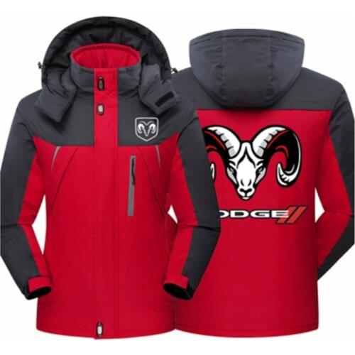 2021 Winter DODGE Mens Clothing Fleece Waterproof Jackets Thicken Slim Fit Zippe High Quality Outwear