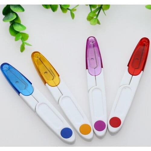 1Pc Tailor Sewing Scissors Plastic Handle Sewing Nipper Snip Thread Cutter Scissor Craft Stationery Embroidery Cross Stitch Tool