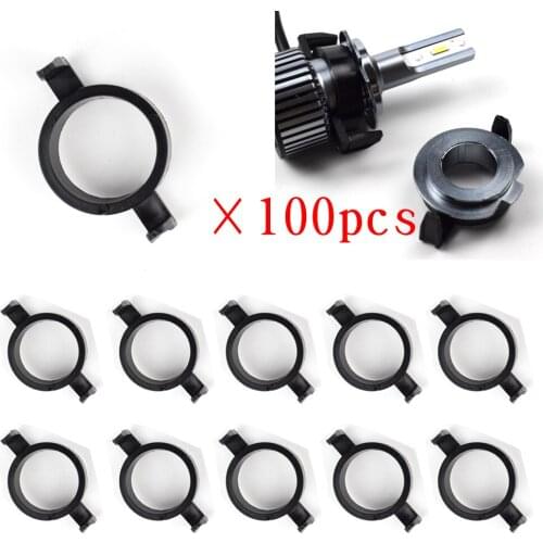 100PCS for Ford Mondeo H7 LED Adapter Car LED Headlight Socket Base Bulb Adapter for Peugeot 508 LED Lamp Holder D103