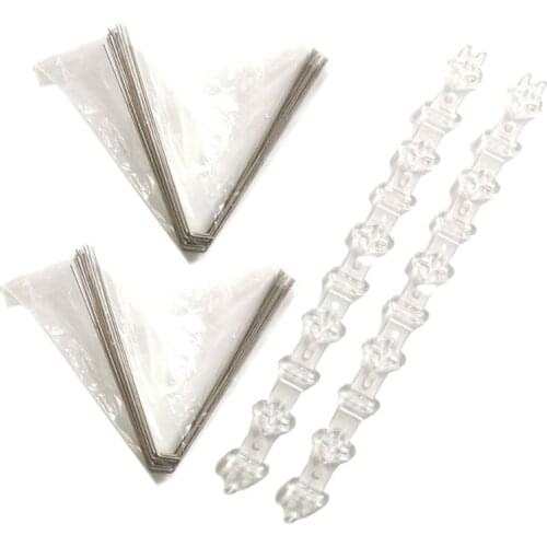 2 Sets Stainless Steel Bird Repellent Spikes Anti Pigeon Nail Deterrent Tool Repellent Fence Garden Supplies