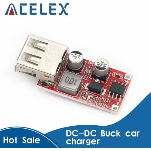 9V/12V/24V to 5V DC-DC Step Down Car Charging Car Charger 3A Output USB Module Diy Electronic Diy Kit Pcb Board
