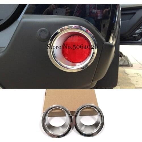 ABS Chrome Rear Fog Light Lamp Garnish Bezel Cover Trim Sticker Car styling For Nissan X-Trail T31 2008-2013 accessories