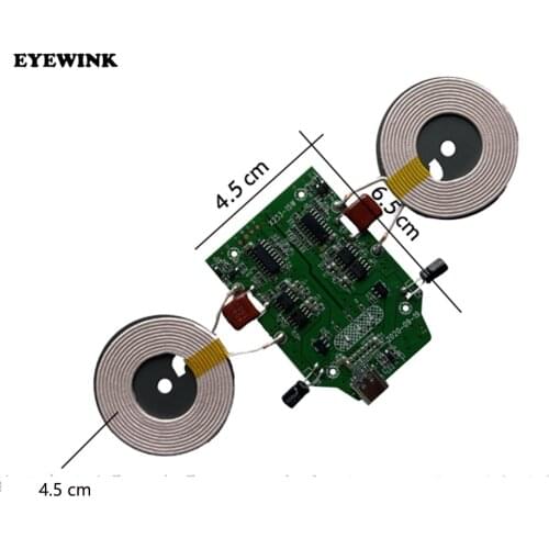 15W + 15W high power mobile phone fast wireless charger transmitting module 1 drag 2 coil refitting module