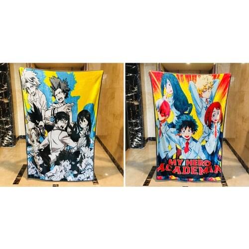 IVYYE My Hero Academia Black Anime Customized Blanket Plush Velvet Warm Decoration Bed Home Throw Sofa Blankets Unisex Gifts NEW